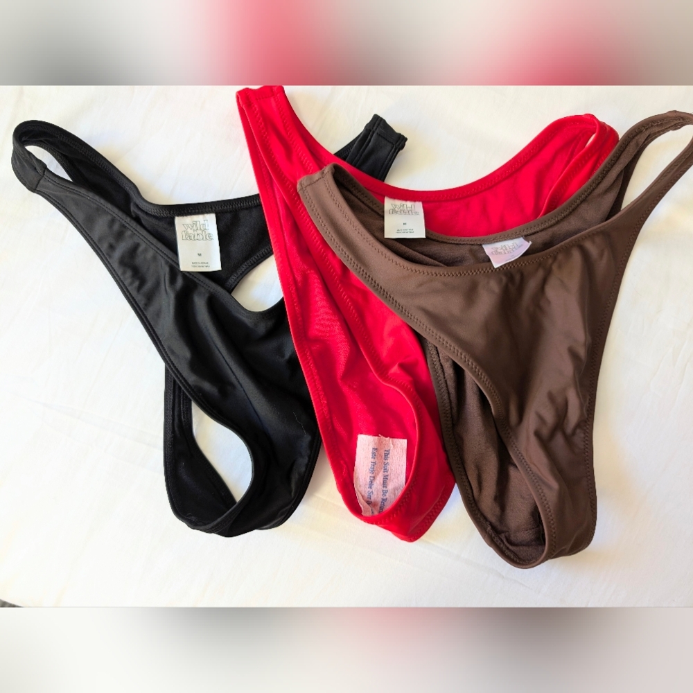 Wild Fable Bikini Bottoms Set - Black, Red, Brown